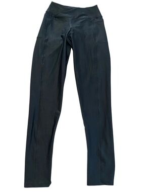Salt Sport Black High Waisted Leggings Side Pocket Stretch Activewear S